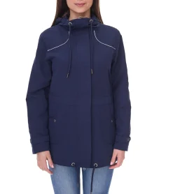 Mäntel & Jacken*KangaROOS Kapuzen-Jacke wasserabweisende Damen Übergangs-Jacke 67248741 Dunkelblau