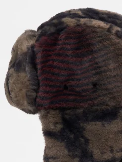 Caps & Mützen*KANGOL Wild Fur Mützen olive/cranberry