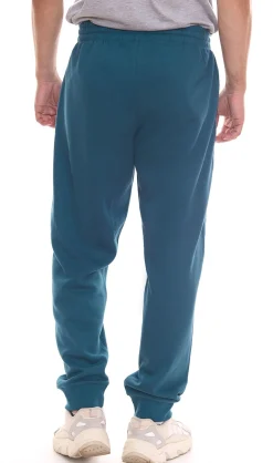Jogginghosen & Fitnessmode*Kappa Dragonfly Herren Jogging-Hose bequeme Sweat-Hose mit Logo-Print und elastischem Ripp-Beinabschluss 710662 Petrolblau