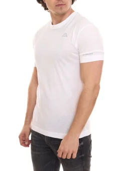 T-Shirts & Tank Tops*Kappa Herren Baumwoll-Shirt Rundhals-Shirt mit kleinem Logo-Patch Kurzarm-Shirt 711169 , Blau oder Schwarz Weiß