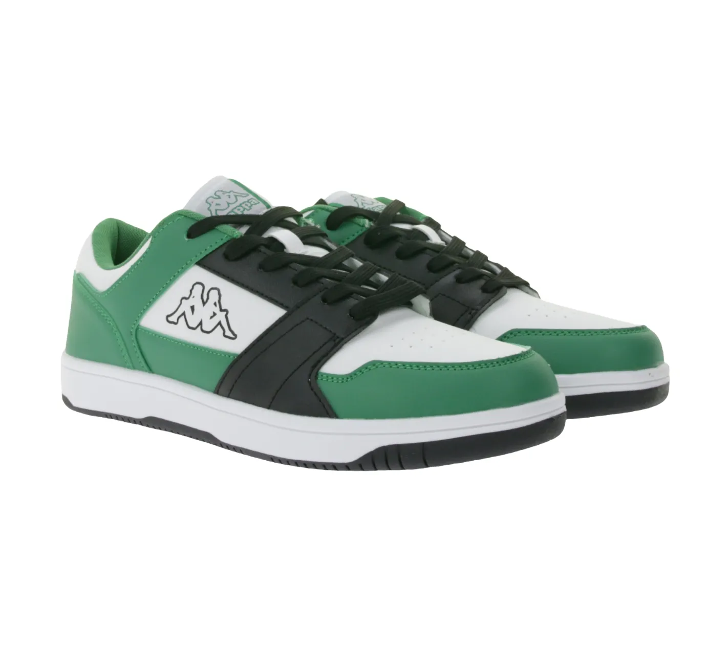 Turnschuhe & Sneaker*Kappa Logo Rernal 2 Herren Alltags-Sneaker Freizeit-Schuhe Schnür-Schuhe Trainings-Schuhe 341X2DW A15 Weiß/Grün