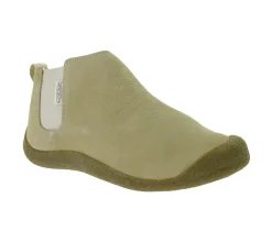 Boots & Stiefel*KEEN Mosey Chelsea Damen Stiefelette Echtleder Schlupf-Schuhe mit Wechselfußbett 1026453 Beige
