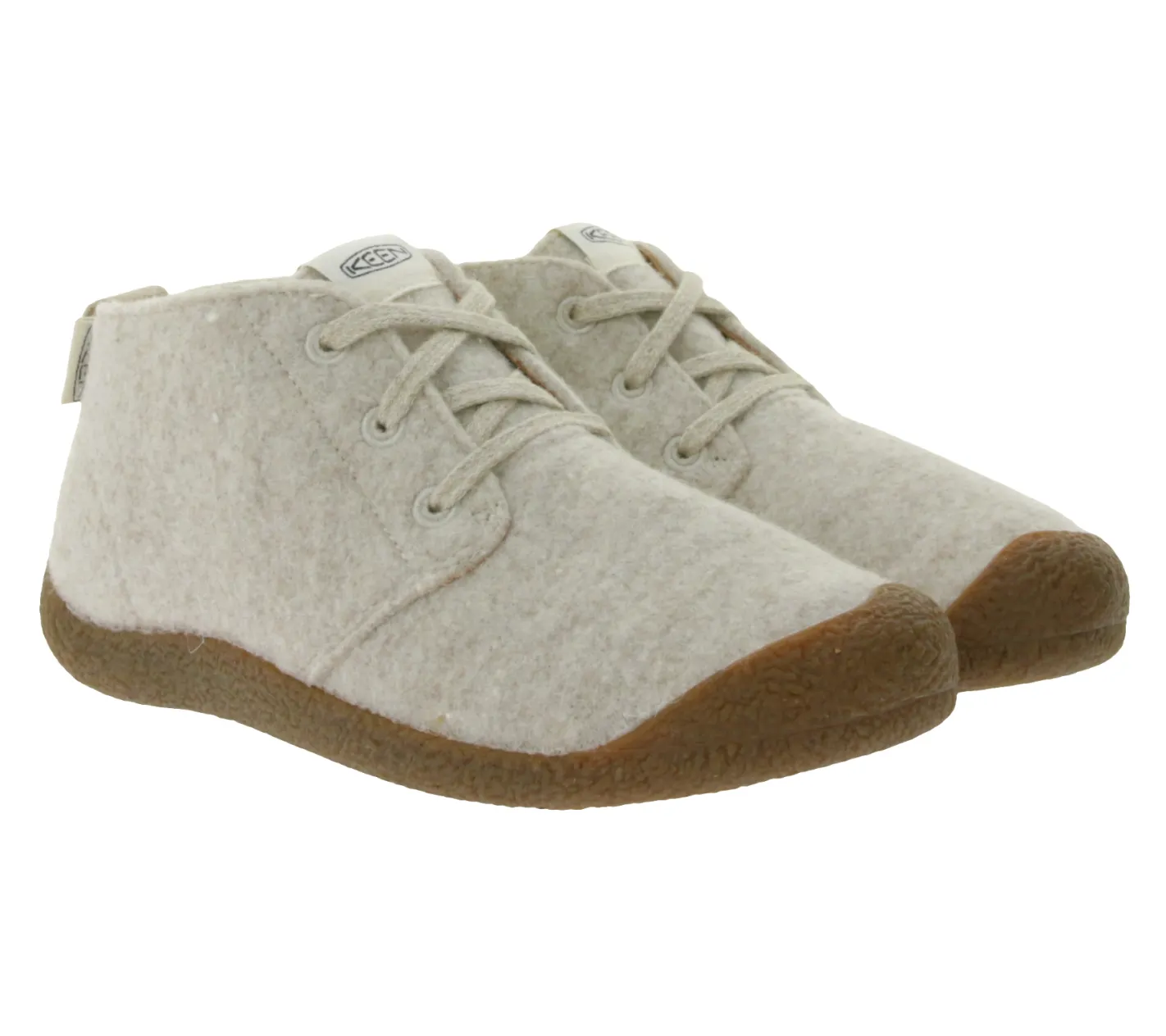 Halbschuhe & Pumps*KEEN Mosey Chukka Damen Filz-Halbschuhe nachhaltige Mid-Boots mit Eco Anti-Odor Schnür-Schuhe 1026447 Beige