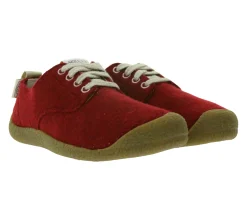 Sneaker & Turnschuhe*KEEN Mosey Derby Damen Filz-Schuhe nachhaltige Sneaker mit Eco Anti-Odor Schnür-Schuhe 1026809 Rot