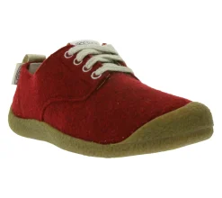 Sneaker & Turnschuhe*KEEN Mosey Derby Damen Filz-Schuhe nachhaltige Sneaker mit Eco Anti-Odor Schnür-Schuhe 1026809 Rot