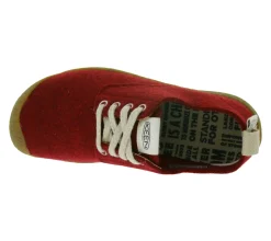 Sneaker & Turnschuhe*KEEN Mosey Derby Damen Filz-Schuhe nachhaltige Sneaker mit Eco Anti-Odor Schnür-Schuhe 1026809 Rot