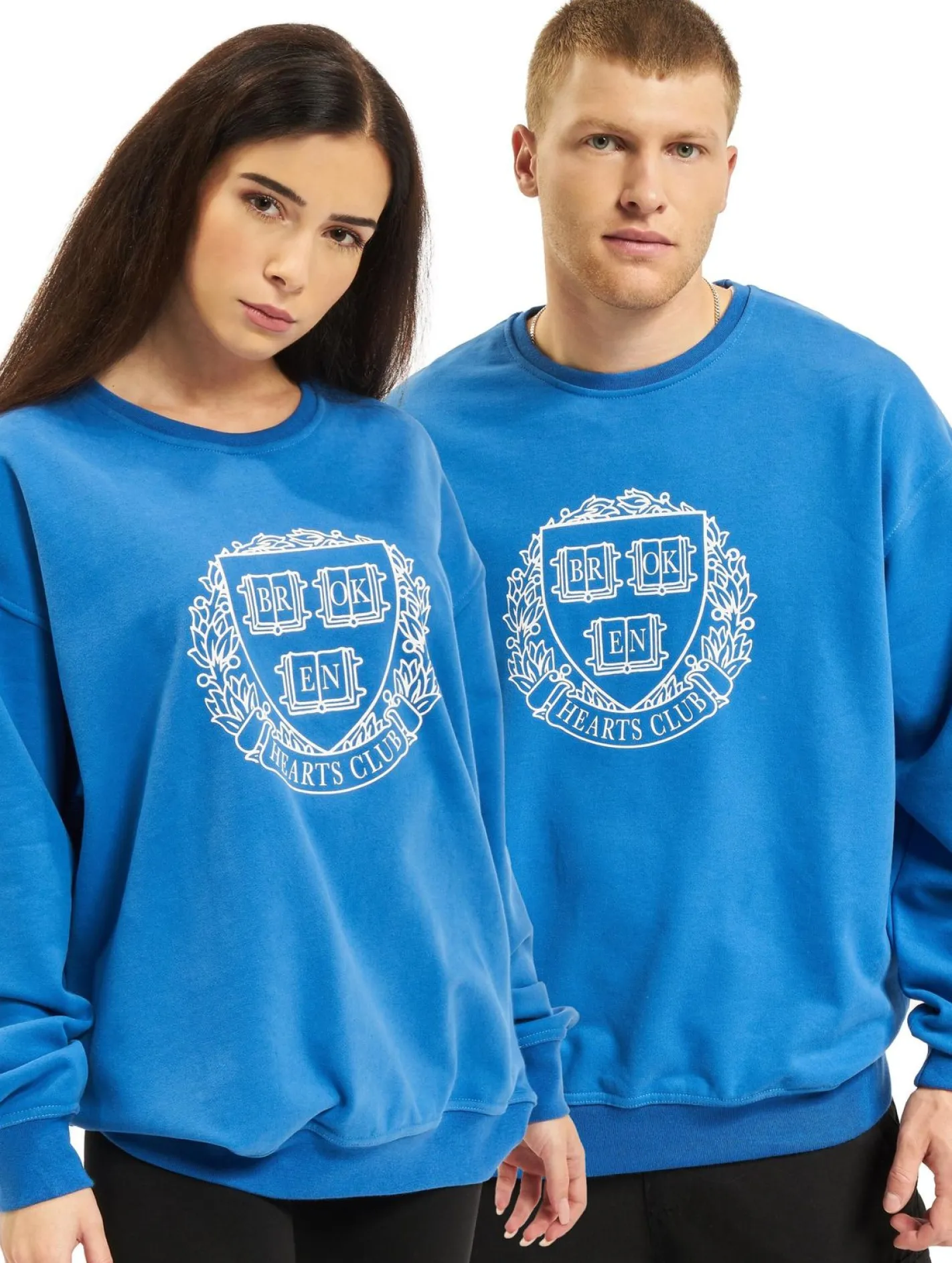Sweater & Pullover|Pullover & Sweater*KEINE LIEBE Broken Heart Jungen Pullover blau