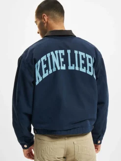 Mäntel & Jacken|Jacken & Mäntel*KEINE LIEBE Canvas Jeansjacke blau