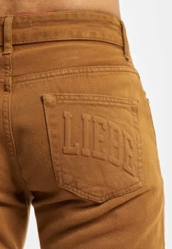 Hosen & Jeans|Jeans & Hosen*KEINE LIEBE Loosefit Denim Mittelbraun