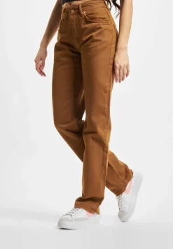 Hosen & Jeans|Jeans & Hosen*KEINE LIEBE Loosefit Denim Mittelbraun