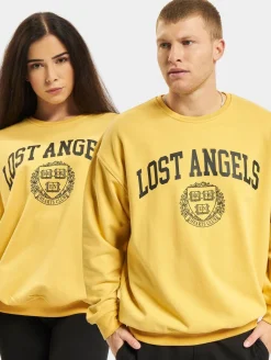 Sweater & Pullover|Pullover & Sweater*KEINE LIEBE Lost Angeles Pullover gelb