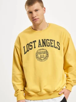 Sweater & Pullover|Pullover & Sweater*KEINE LIEBE Lost Angeles Pullover gelb