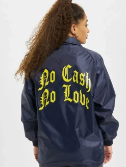 Mäntel & Jacken|Jacken & Mäntel*KEINE LIEBE No Love Leichte Jacke blau