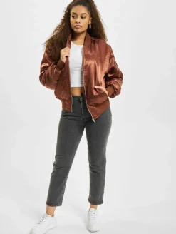 Mäntel & Jacken|Jacken & Mäntel*KEINE LIEBE Old Bomber Bomberjacke braun