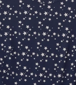 Kleider & Röcke*KIDSWORLD Kinder Sommer-Kleid für Mädchen Baumwoll-Kleid mit Allover-Blumen und Sternen-Print Sommer-Kleid Schwarz oder Dunkelblau