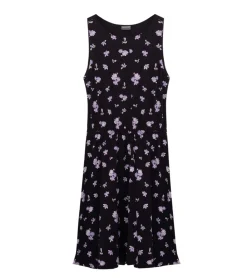 Kleider & Röcke*KIDSWORLD Mädchen Sommer-Kleid mit Allover Blumen-Muster Freizeit-Kleid 74239509 Schwarz