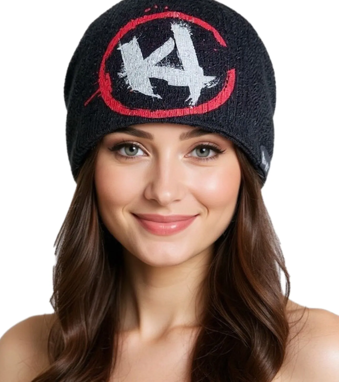 Caps & Mützen*BioworldMerch Killer Instinct Beanie kuschelige Gaming-Mütze stylische Strick-Beanie Fan-Artikel KC230307RAR Schwarz
