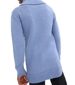 Caps & Mützen|Pullover & Sweater*O46bpx Kinder SET Strick-Pullover und Mütze für Jungen Rollkragen-Pullover Norweger-Pulli 975979 Blau