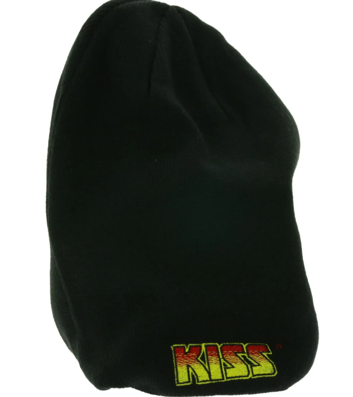 Caps & Mützen*BioworldMerch KISS Beanie mit großem Front-Print Strick-Mütze Fan-Beanie mit Logo im Nacken SK162063KIS Schwarz