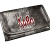 Portemonnaies & Geldbörsen*BioworldMerch Korn Band-Brieftasche im auffälligem Look mit Logo-Schriftzug Portemonnaie GW108435KRN Silber