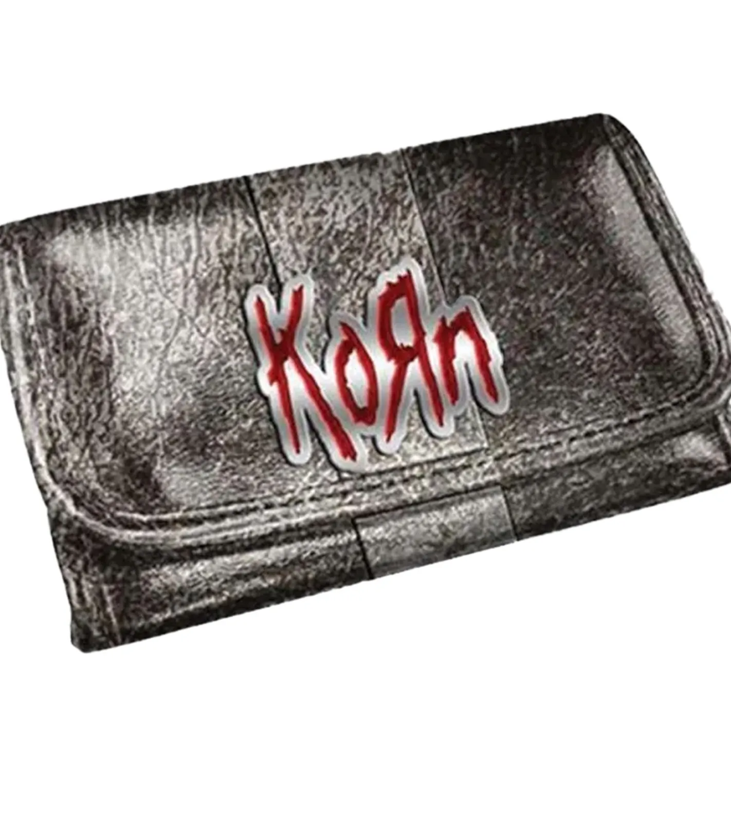 Portemonnaies & Geldbörsen*BioworldMerch Korn Band-Brieftasche im auffälligem Look mit Logo-Schriftzug Portemonnaie GW108435KRN Silber