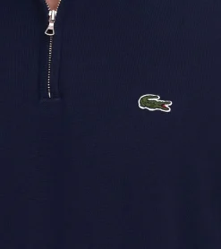 Pullover & Sweater*Lacoste Herren Strick-Troyer klassischer Strick-Pulli mit Logo-Stickerei Langarm-Pullover AH1980 Schwarz oder Blau
