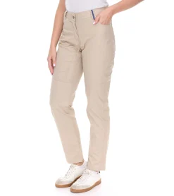 Große Größen|Hosen & Jeans*LAFONT 1844 Damen ergonomische Stoff-Hose mit Baumwollanteil Arbeits-Hose mit fünf Taschen 82070310 Beige