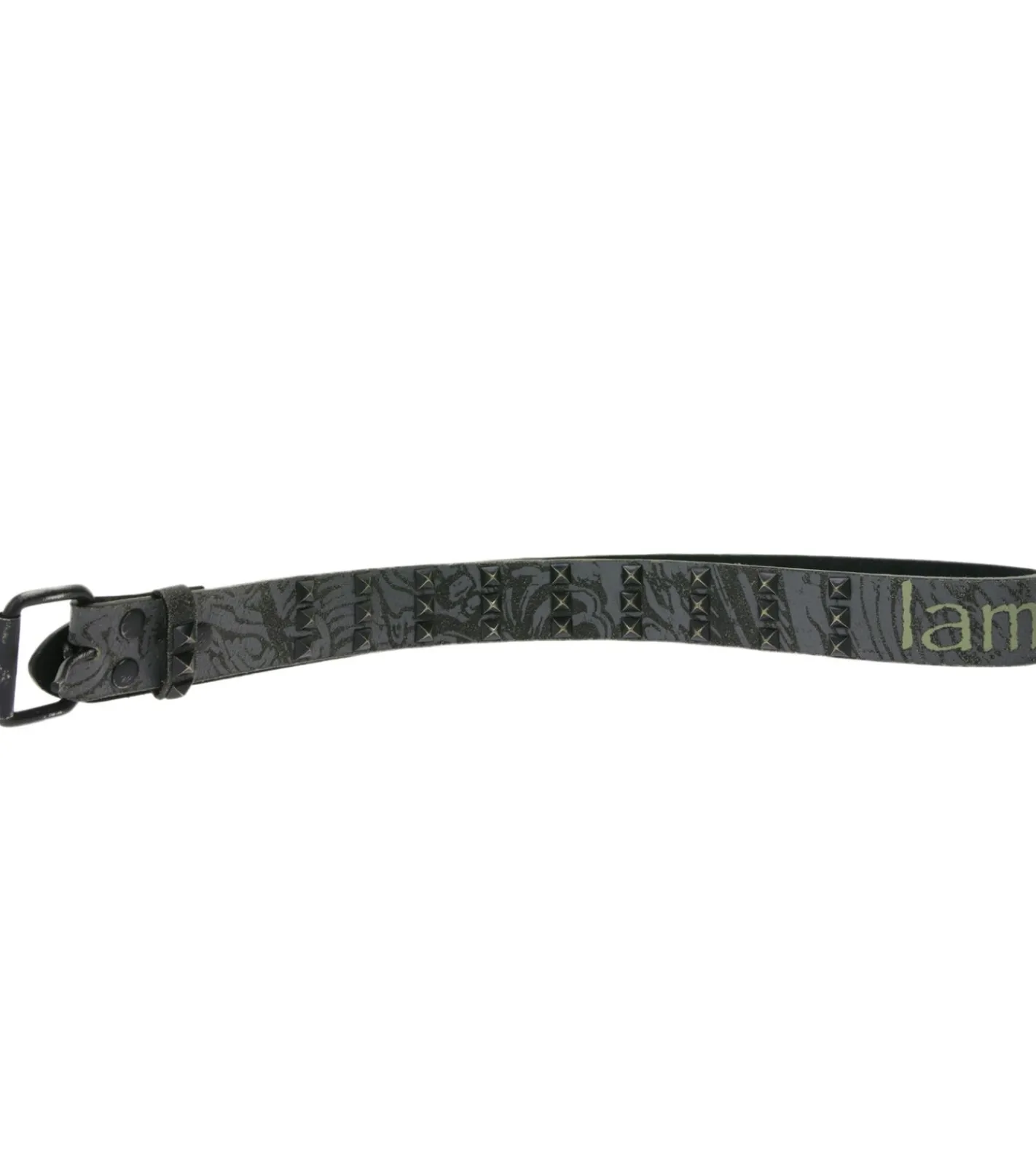 Gürtel*BioworldMerch Lamb of God Gürtel der Metal-Band für Damen oder Herren Einheitsgröße 95cm verstellbarer Freizeit-Gürtel BT106477LOG3 Grau/Schwarz