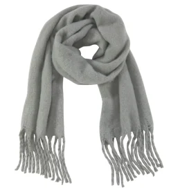 Handschuhe & Schals*Laura Scott Frühlings-Schal mit Fransen weicher langer Web-Schal schlichter Winter-Schal oder Beige Grau