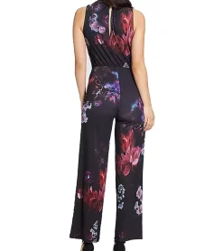 Jumpsuits*Laura Scott Overall extravaganter Damen Jumpsuit mit weitem Bein Silvester Einteiler 91219353 Schwarz