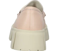 Halbschuhe & Pumps*LAZAMANI Damen Echtleder Halbschuhe mit zweifarbiger Gliederkette auf Spann Plateau-Slipper 55.082 Rosa