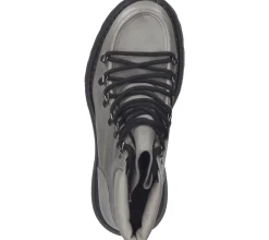 Boots & Stiefel*LAZAMANI Damen Stiefelette mit Blockabsatz Echtleder-Boots 74.482 Grau