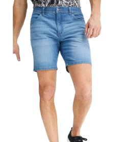 Große Größen|Shorts & Bermudas*O46bpx leichte Herren Jeans-Shorts Loose-Fit Denim-Bermuda mit Bequembund kurze Hose 921969 Hell-Blau