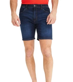Große Größen|Shorts & Bermudas*O46bpx leichte Herren Jeans-Shorts Loose-Fit Denim-Bermuda mit Bequembund kurze Hose aus Bio-Baumwolle in Dunkel-Blau oder Hell-Blau