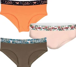Kinder-Unterwäsche*les petites bombes Kinder Slip für Jungen und Mädchen mit Baumwoll-Stretch Unterwäsche Teenager Unterhose , Khaki oder Rosa Orange