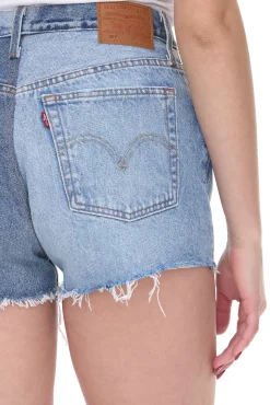 Shorts & Bermudas*LEVI´S 501 Damen Jeans-Shorts mit ausgefransten Abschlüssen Denim kurze Hose A53140000 Blau