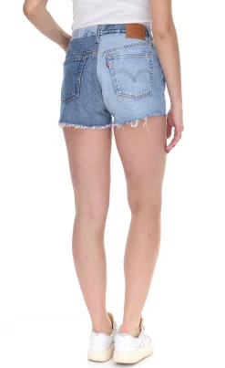 Shorts & Bermudas*LEVI´S 501 Damen Jeans-Shorts mit ausgefransten Abschlüssen Denim kurze Hose A53140000 Blau