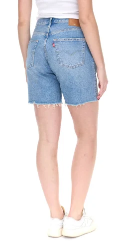 Shorts & Bermudas*LEVI´S 501 90s Patchwork Damen Jeans-Shorts mit großen Patches Denim kurze Hose A19620012 Blau