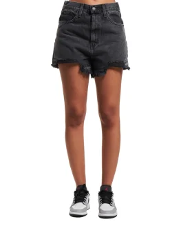 Shorts & Bermudas*LEVI´S High Waisted Mom Shorts Z9423 Schwarz zerstört