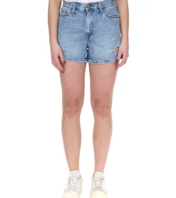 Shorts & Bermudas*LEVI´S 80s Mom Damen Shorts im Destroyed-Look Baumwoll-Hose Denim kurze Hose A46950001 Blau