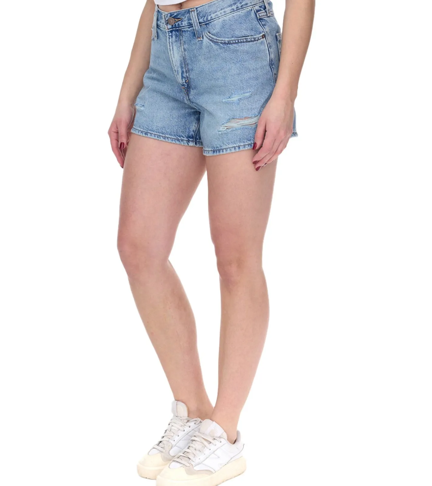Shorts & Bermudas*LEVI´S 80s Mom Damen Shorts im Destroyed-Look Baumwoll-Hose Denim kurze Hose A46950001 Blau
