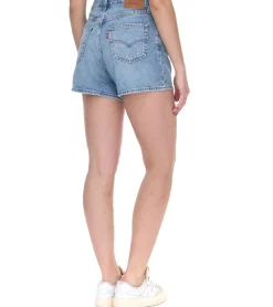 Shorts & Bermudas*LEVI´S 80s Mom Damen Shorts im Destroyed-Look Baumwoll-Hose Denim kurze Hose A46950001 Blau