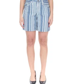 Shorts & Bermudas*LEVI´S SilverTab Baggy Shorts im Vintage-Stil kurze Denim-Hose Mid Rise gestreift A47170001 Blau/Weiß