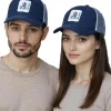 Caps & Mützen*BioworldMerch Limp Bizkit Unisex größenverstellbare Base Cap mit atmungsaktiven Mesh-Einsatz Blau/Grau
