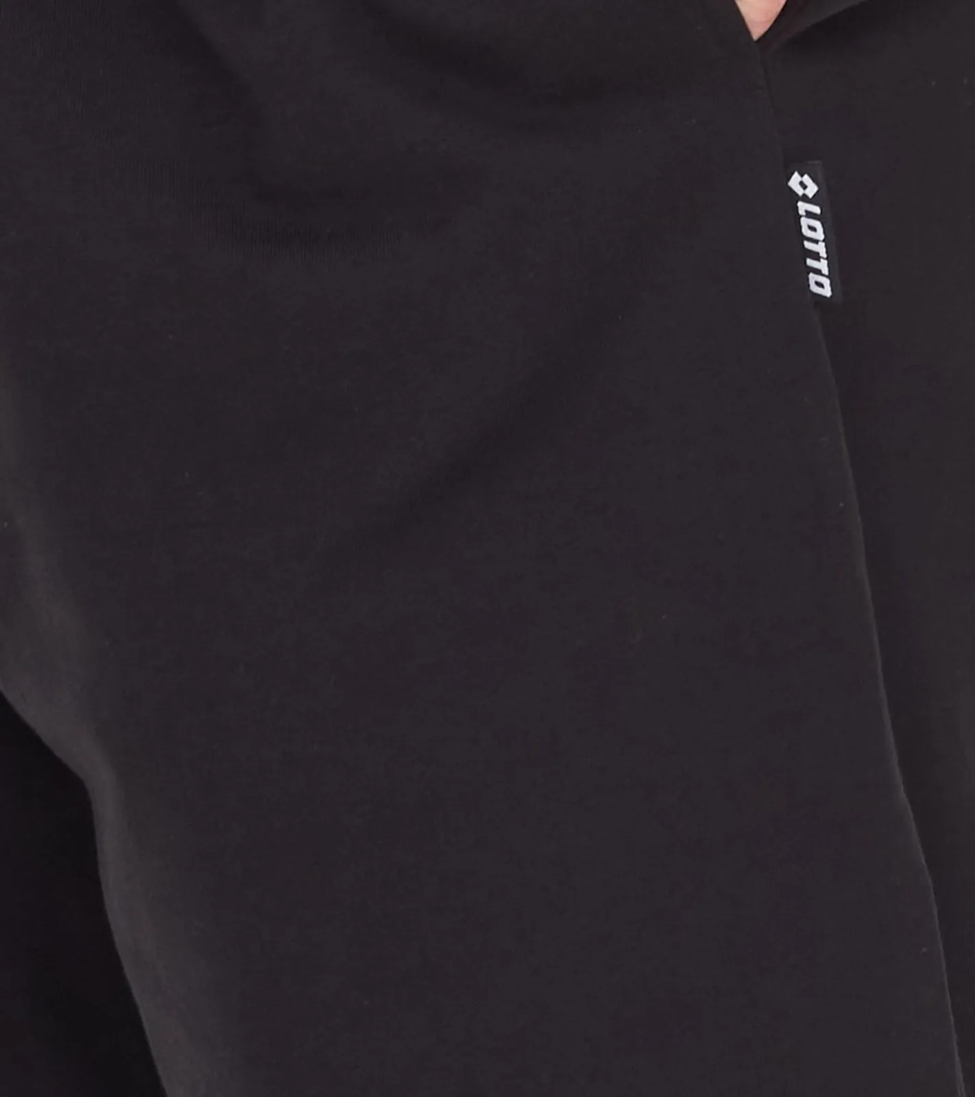 Sportunterbekleidung|Sportoberbekleidung*LOTTO Classic Herren Trainings-Anzug mit Marken-Details Baumwoll Sport-Anzug Jogging-Anzug MJOV10001NET Schwarz