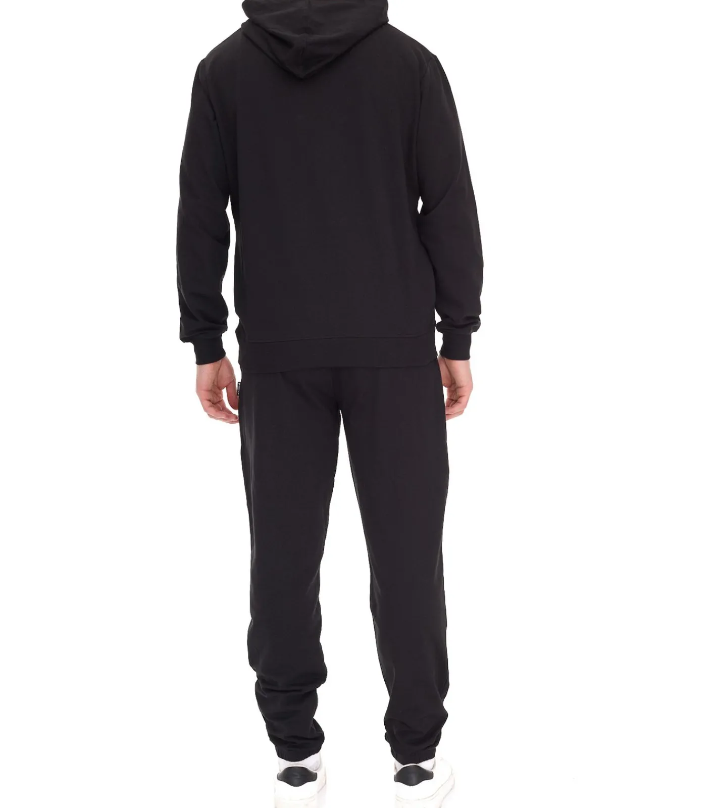 Sportunterbekleidung|Sportoberbekleidung*LOTTO Classic Herren Trainings-Anzug mit Marken-Details Baumwoll Sport-Anzug Jogging-Anzug MJOV10001NET Schwarz