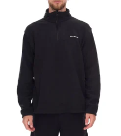 Sportoberbekleidung|Pullover & Sweater*LOTTO Herren Fleece-Sweater Trainings-Pullover mit Reißverschluss Sweat-Zipper MPFX1000NET Schwarz