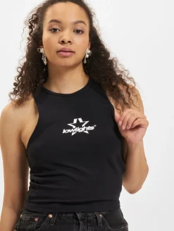 Tops & T-Shirts*Low Lights Studios Superstar Crop Top schwarz schwarz