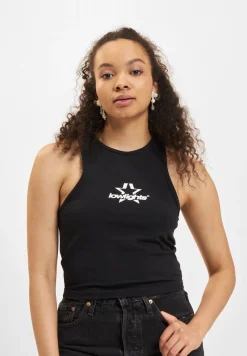 Tops & T-Shirts*Low Lights Studios Superstar Crop Top schwarz schwarz