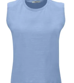 Tops & T-Shirts*LTB DANOLO Damen Tank-Top Baumwoll-Shirt ärmelloses Sommer-Shirt 74457863 Hellblau